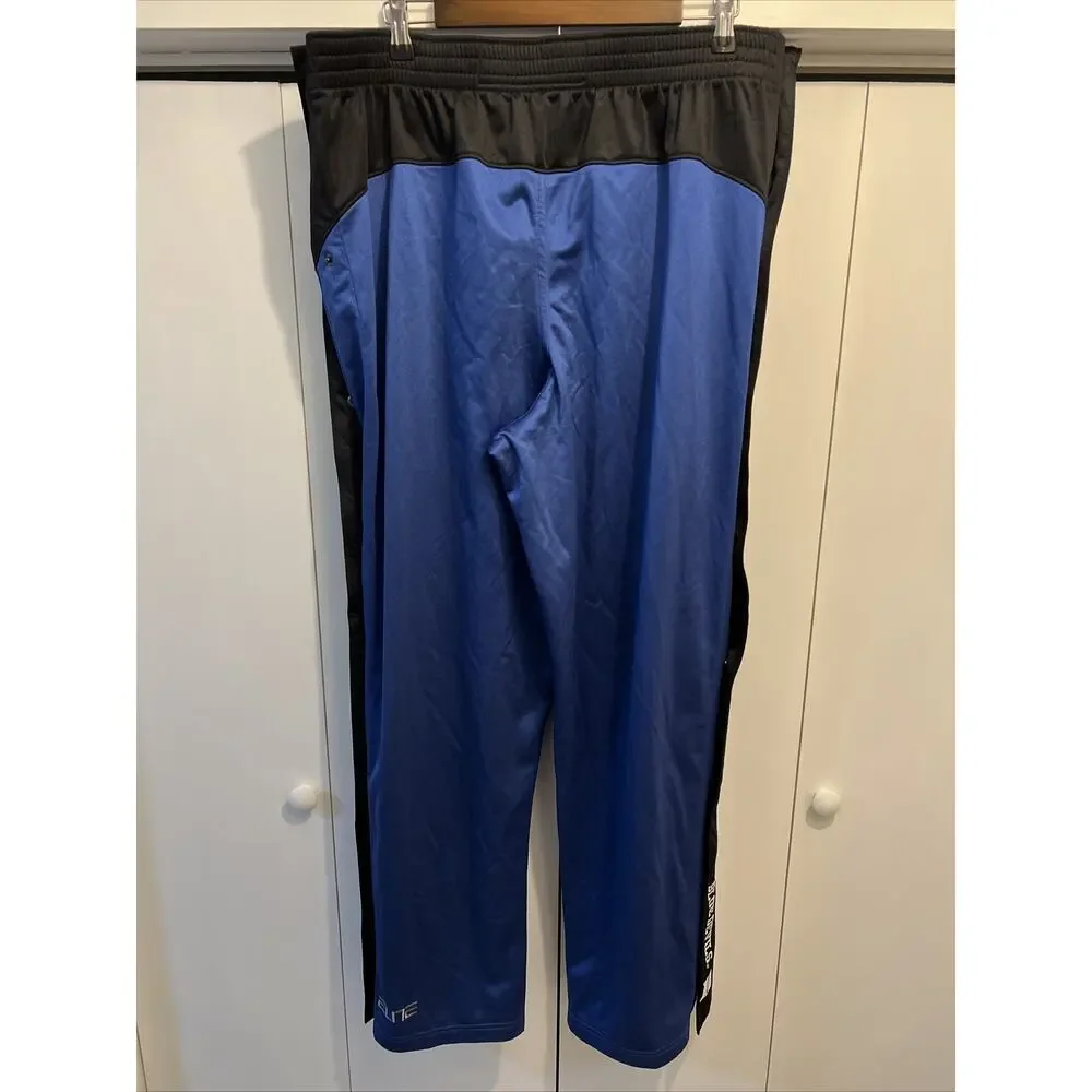 Nike Elite Team DUKE BLUE DEVILS Tear Away Snap On Basketball Pants Sz‎ XXL